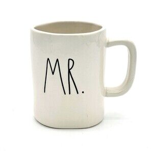 Rae Dunn Mr. Mug Coffee White Black Lettering Ceramic Perfect Gifts Collections